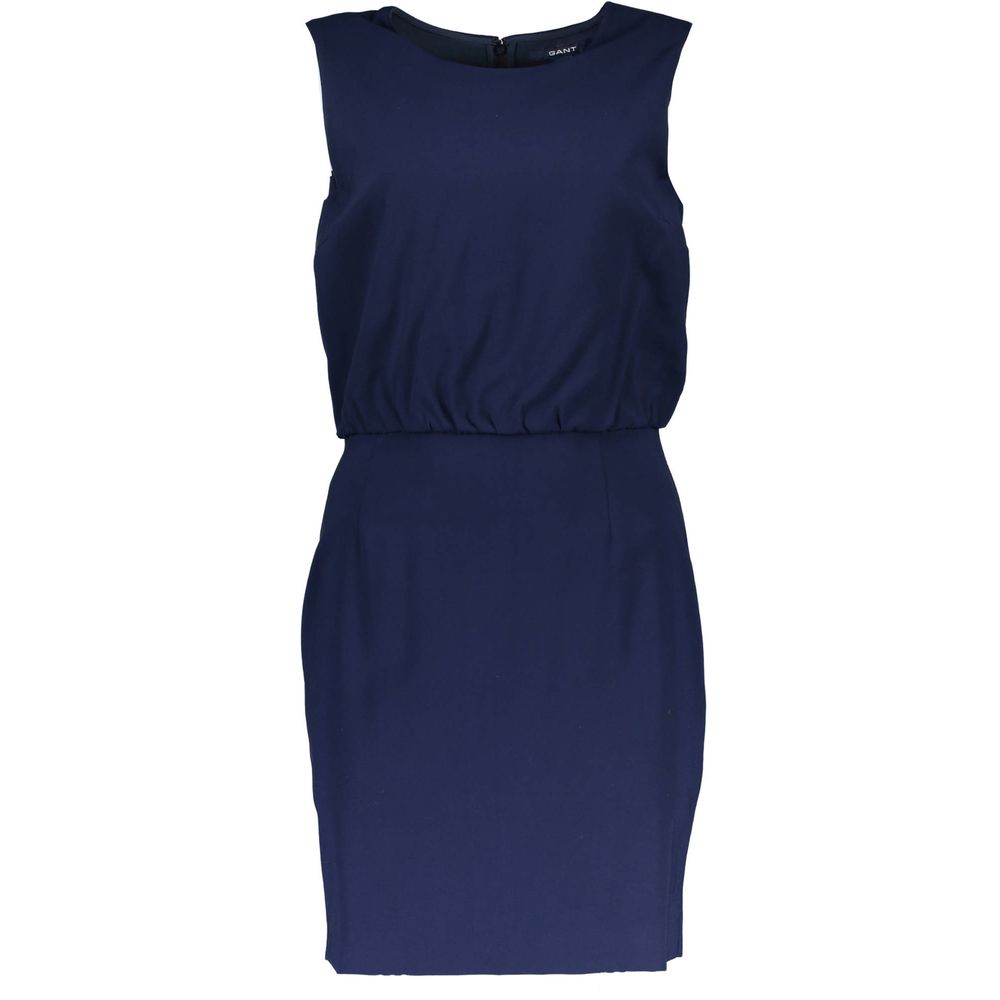 Blaues Viskosekleid