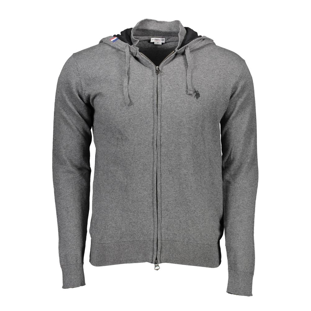 Grauer Baumwollpullover