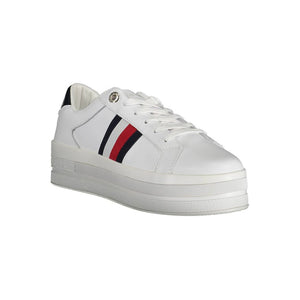 Weißer Polyester-Sneaker