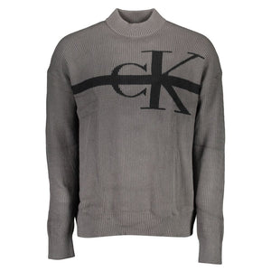 Grauer Baumwollpullover