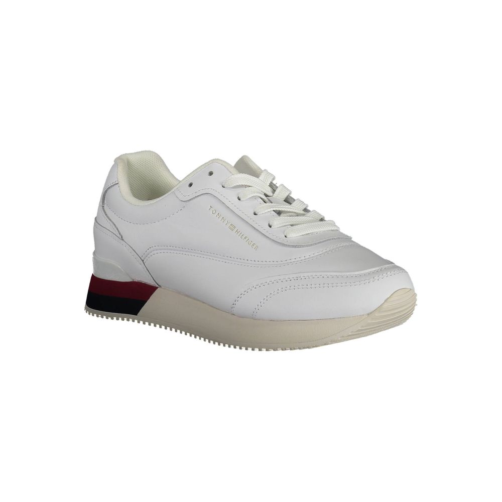 Weißer Polyester-Sneaker