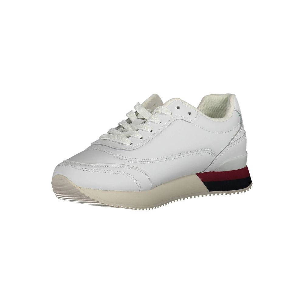 Weißer Polyester-Sneaker