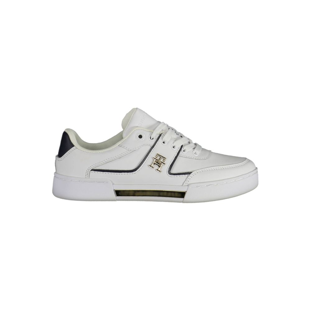 Weißer Polyester-Sneaker