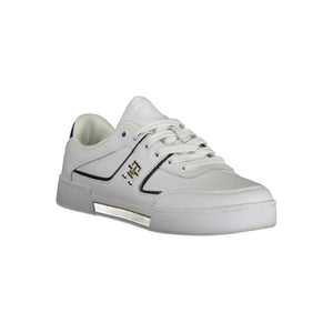 Weißer Polyester-Sneaker