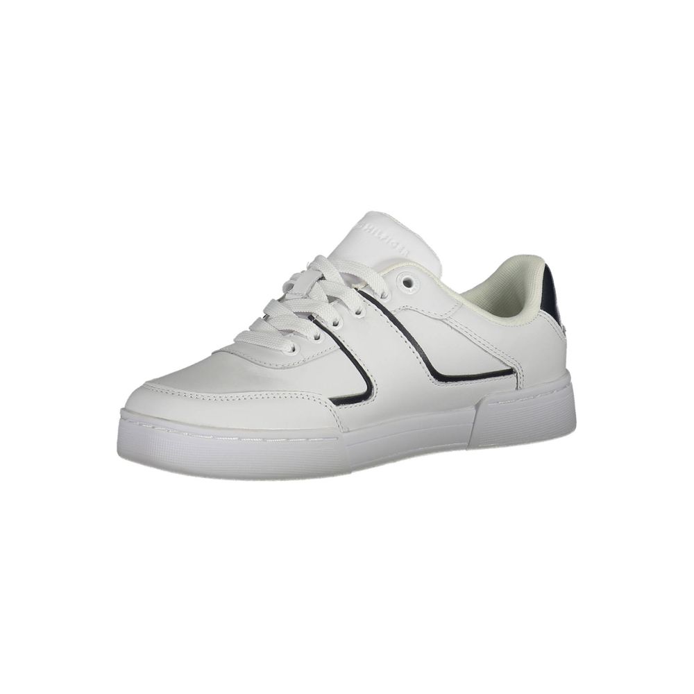 Weißer Polyester-Sneaker
