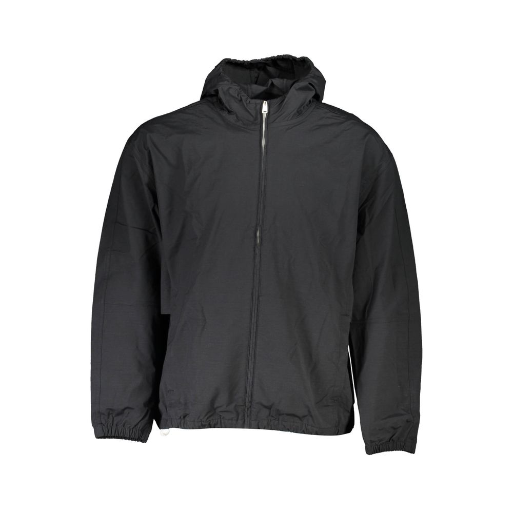 Schwarze Baumwolljacke