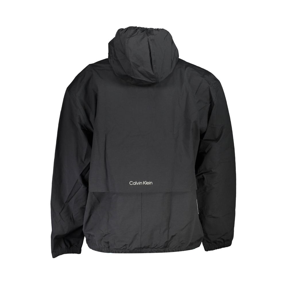 Schwarze Baumwolljacke