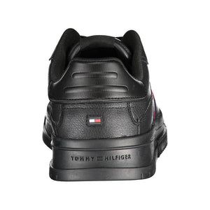 Schwarzer Polyester-Sneaker