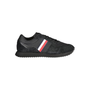 Schwarzer Polyester-Sneaker