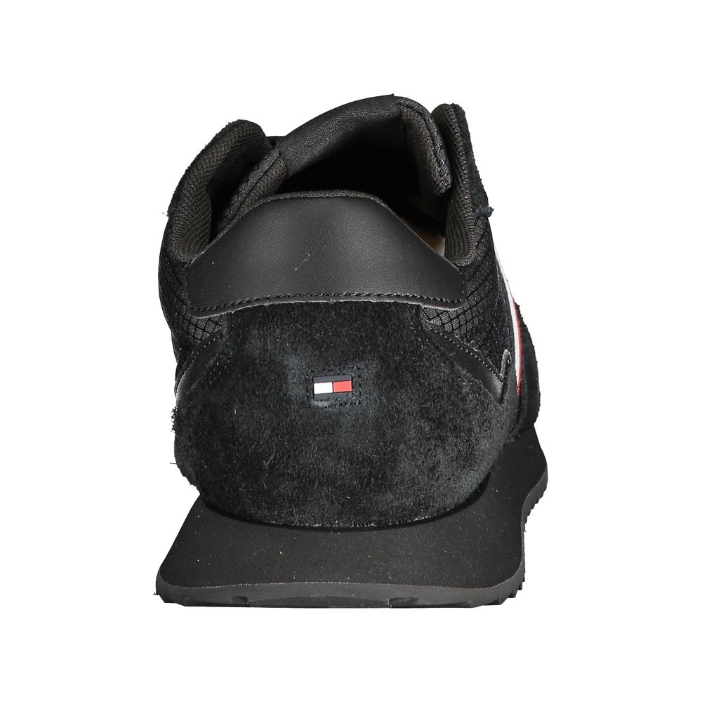 Schwarzer Polyester-Sneaker