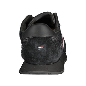 Schwarzer Polyester-Sneaker