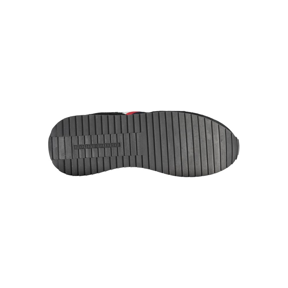 Schwarzer Polyester-Sneaker