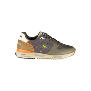Brauner Polyester-Sneaker