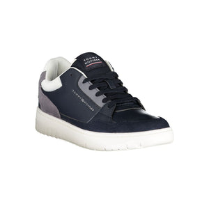 Blauer Polyester-Sneaker