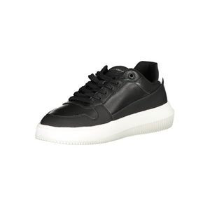 Schwarzer Polyester-Sneaker