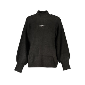 Schwarzer Polyesterpullover
