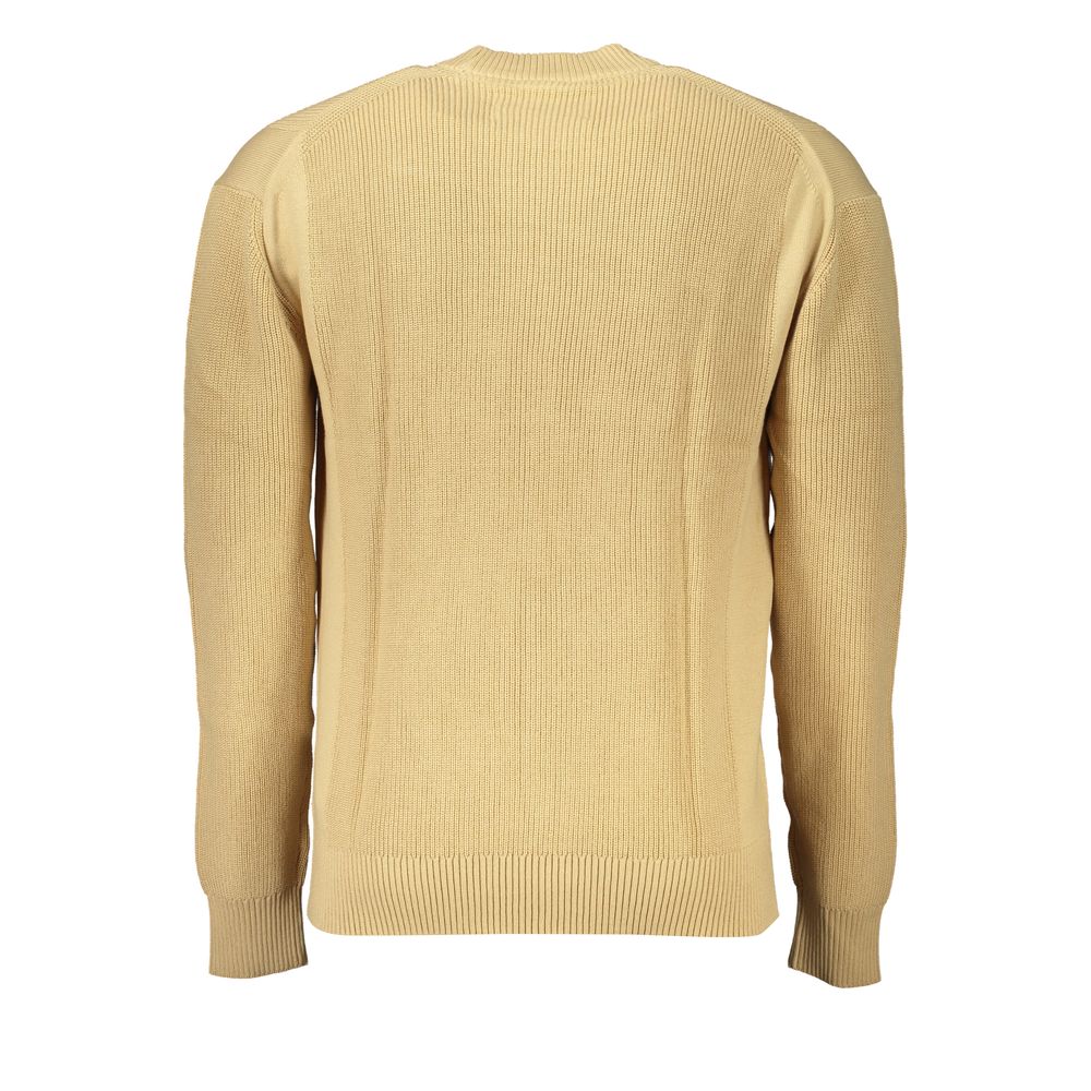 Beigefarbener Baumwollpullover