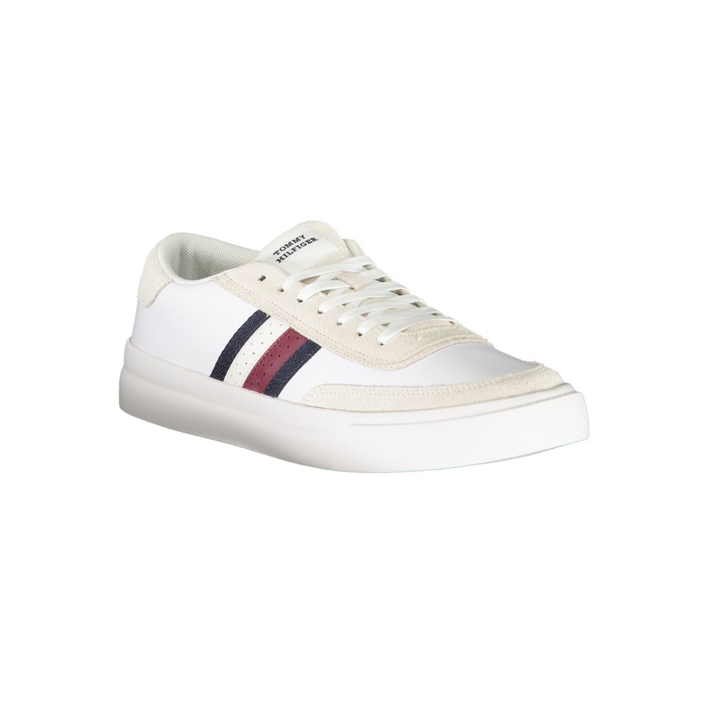 Weißer Polyester-Sneaker