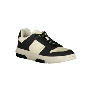 Schwarzer Polyester-Sneaker