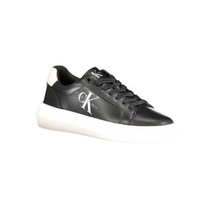 Schwarzer Polyester-Sneaker
