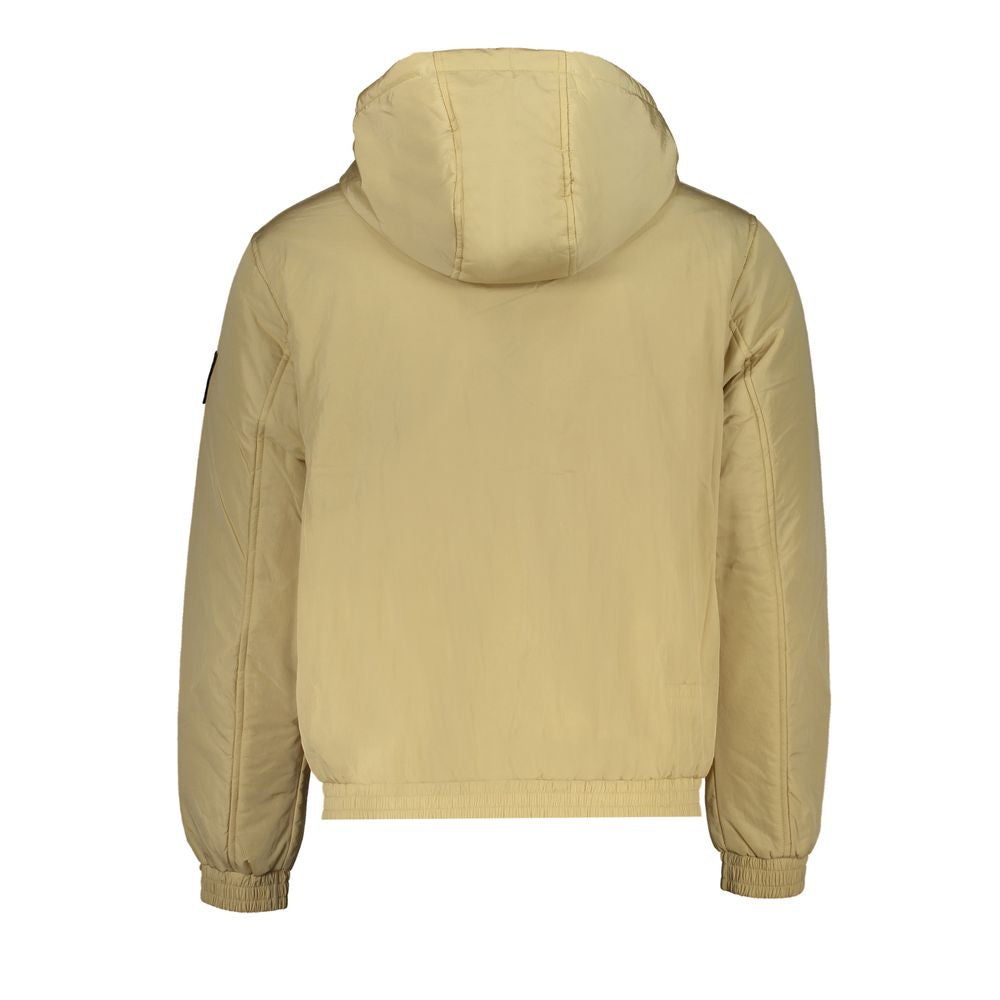 Beige Polyesterjacke