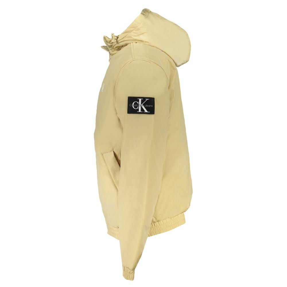 Beige Polyesterjacke