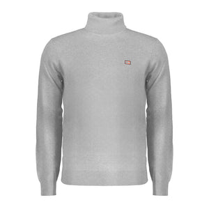 Grauer Polyesterpullover