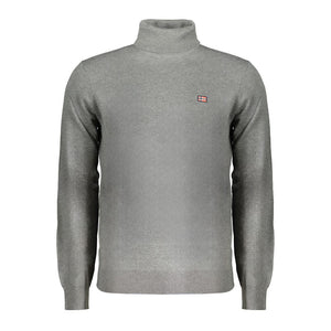 Grauer Polyesterpullover