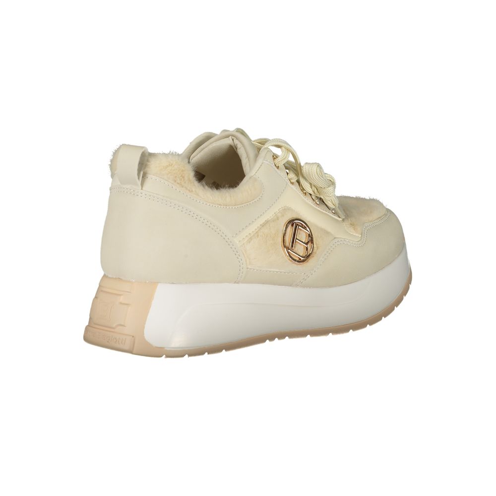Beigefarbener Sneaker aus Polyethylen