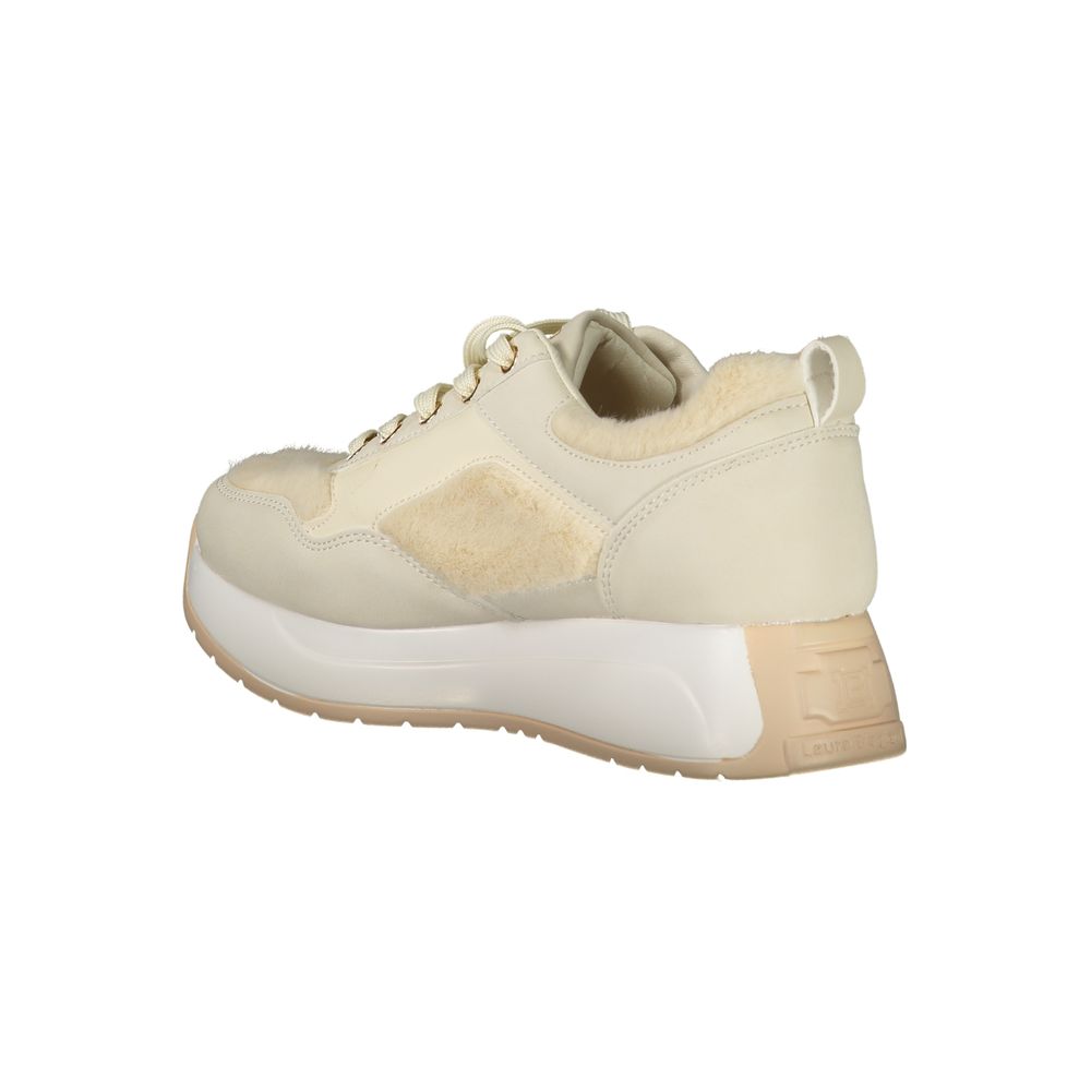 Beigefarbener Sneaker aus Polyethylen