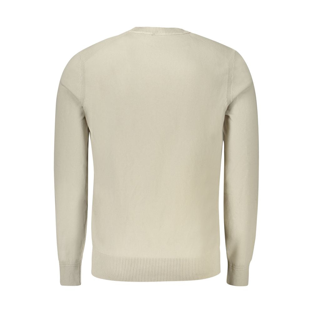 Beigefarbener Baumwollpullover