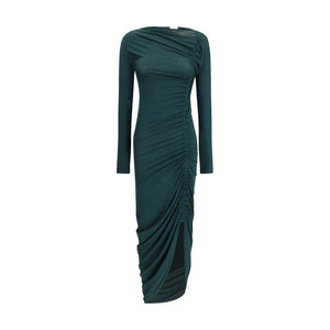 Drapiertes Midikleid