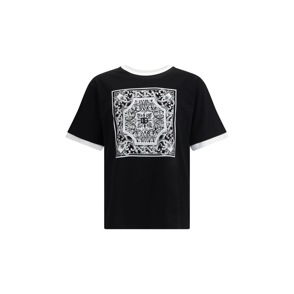 T-Shirt mit Barock-Print