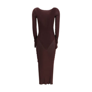 Draped knit Dress