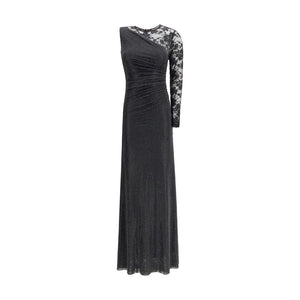Langes Kleid aus Spitze und Strass