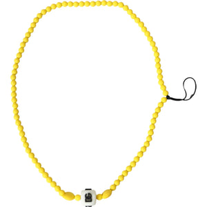 Gelbe Perlenkette mit DG-Logo-Charm-Accessoire