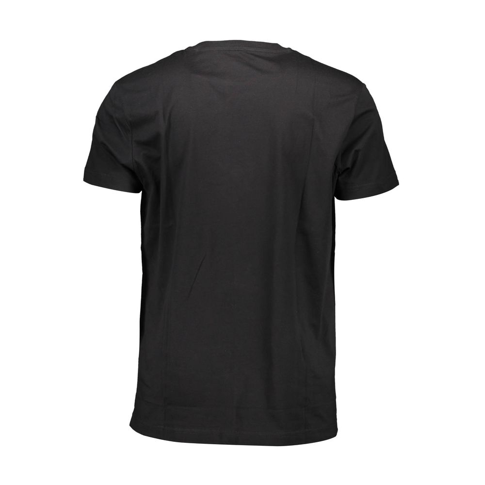 Schwarzes Baumwoll-T-Shirt
