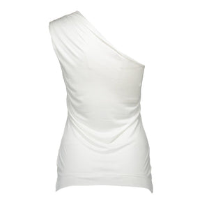 White Elastane Tops & T-Shirt