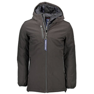 Schwarze Polyesterjacke