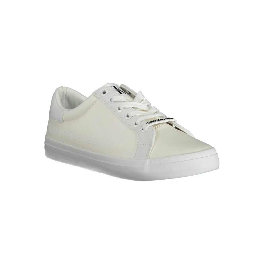 Weißer Baumwoll-Sneaker
