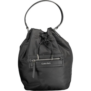 Black Polyester Handbag