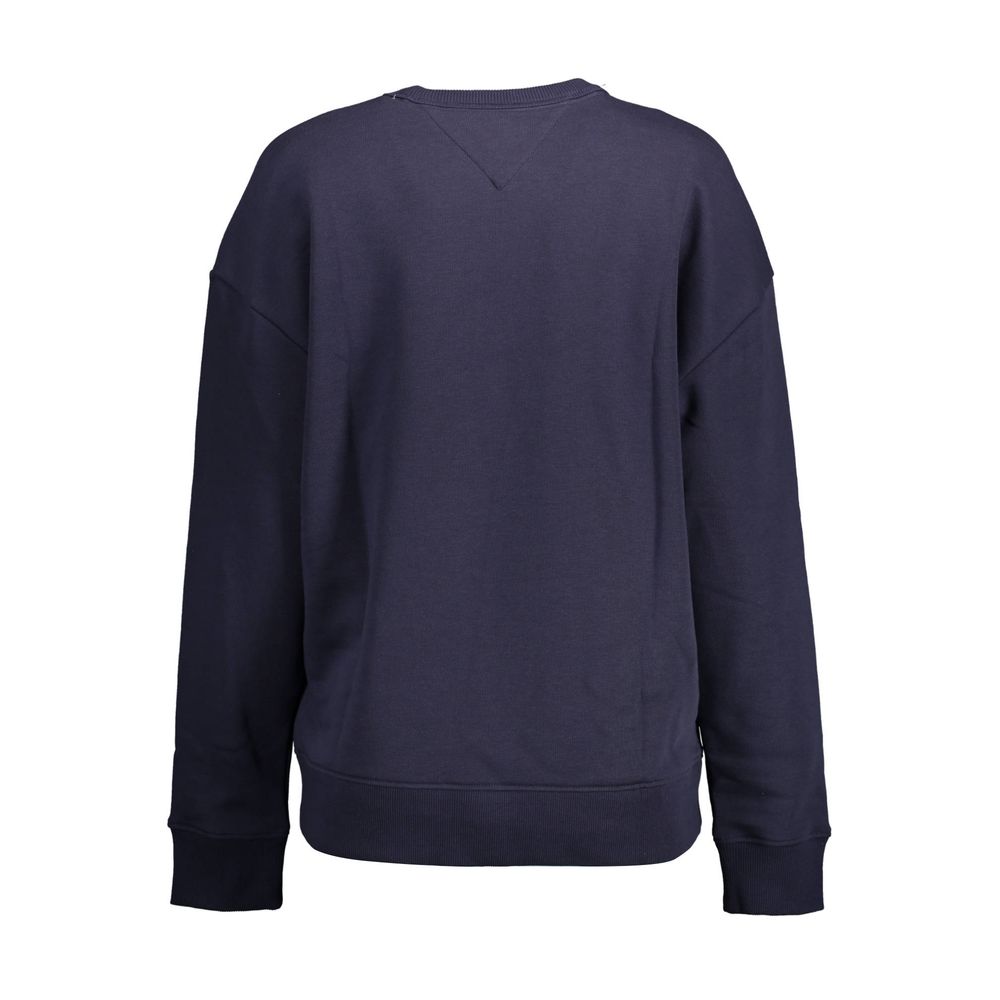 Blauer Baumwollpullover