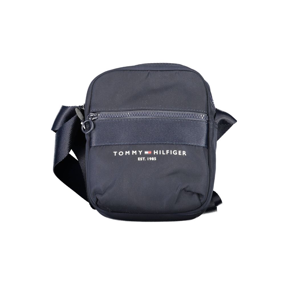 Blue Polyester Shoulder Bag