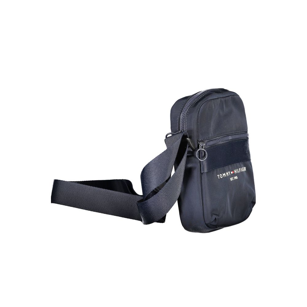 Blue Polyester Shoulder Bag