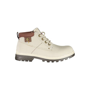 Grauer Polyesterstiefel