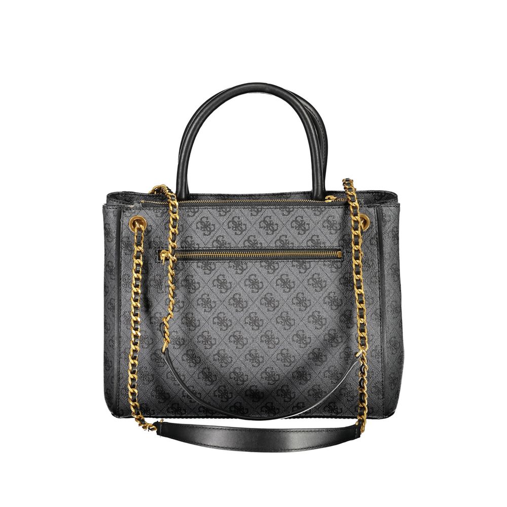Schwarze Handtasche aus Polyethylen