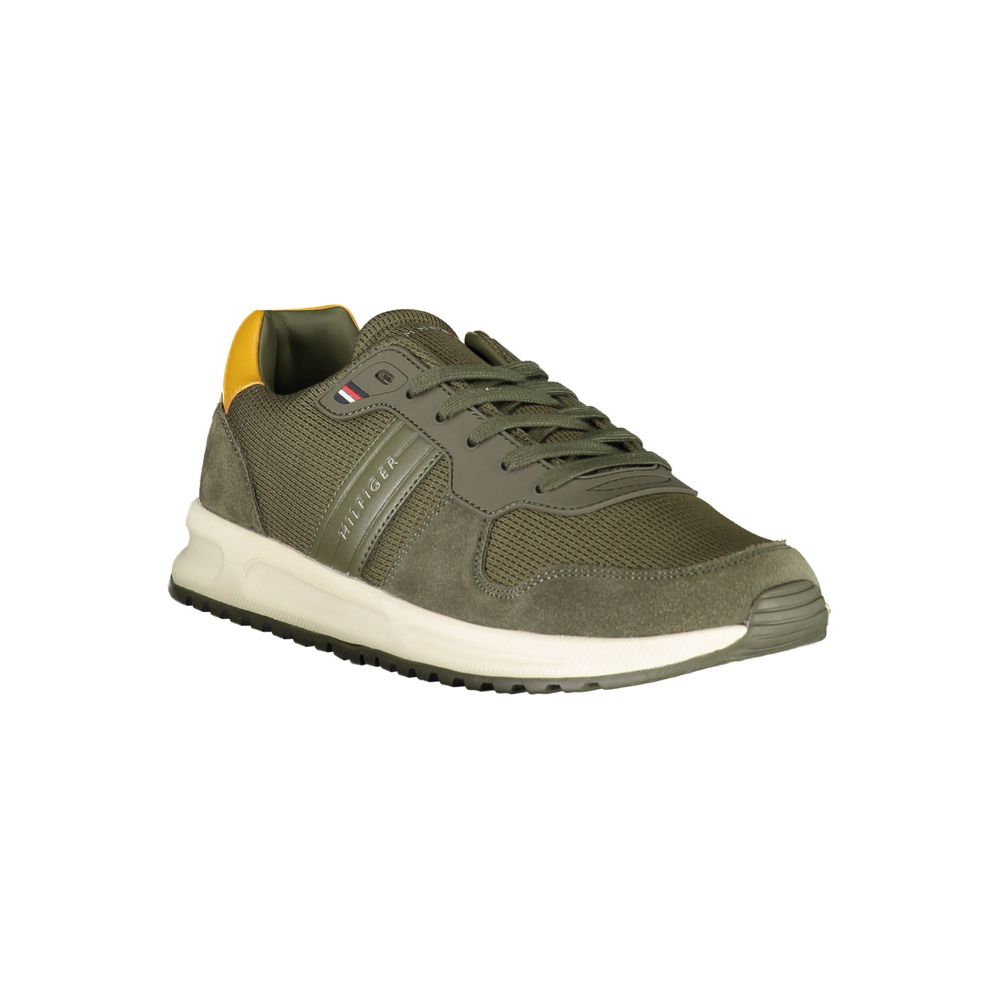Grüner Polyester-Sneaker