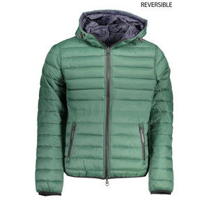 Grüne Nylonjacke