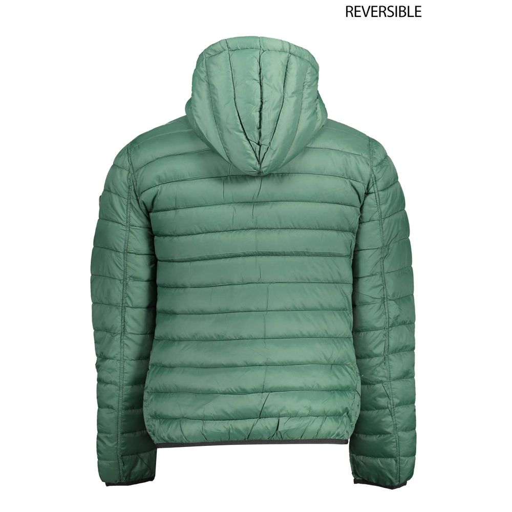 Grüne Nylonjacke