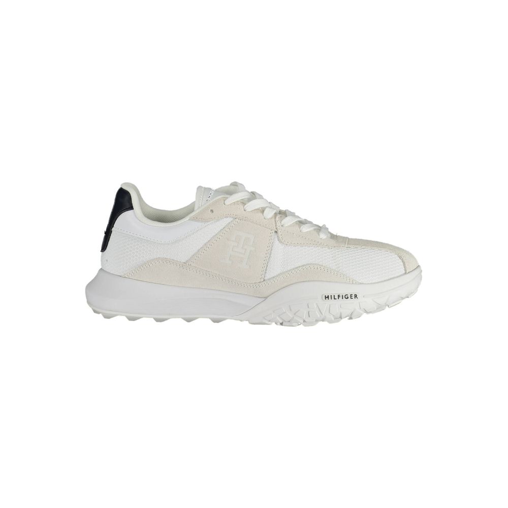 Weißer Polyester-Sneaker